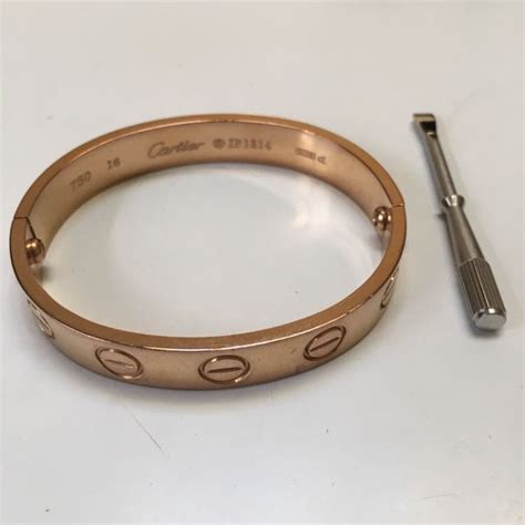 cartier rose gold love bracelet fake